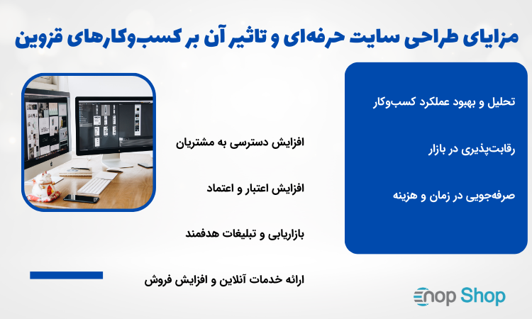 مزایای طراحی سایت حرفه‌ای و تاثیر آن بر کسب‌وکارهای قزوین