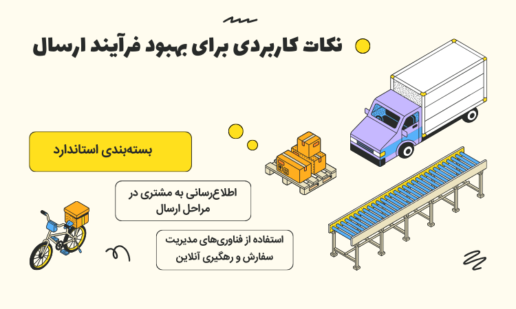 نکات کاربردی برای بهبود فرآیند ارسال