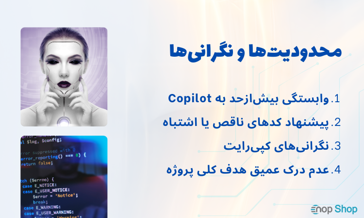 محدودیت‌ها و نگرانی‌ها در مورد کوپایلوت