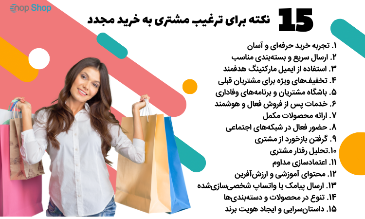 15 نکته برای ترغیب مشتری به خرید مجدد