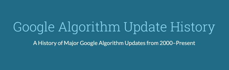 Google Algorithm Update History